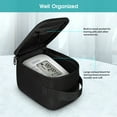 thumbnail image 3 of MEDMAX Carrying Case Compatible with OMRON Blood Pressure Monitor Silver BP5250 / Bronze BP5100 / Upper Arm 3 Series, Portable Storage Organizer Bag with Handle (Bag Only), Black, 3 of 7