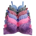 thumbnail image 1 of Viola's Secret Women Bras 6 pack of Bra B cup C cup D cup DD cup 38D (X9284D), 1 of 6