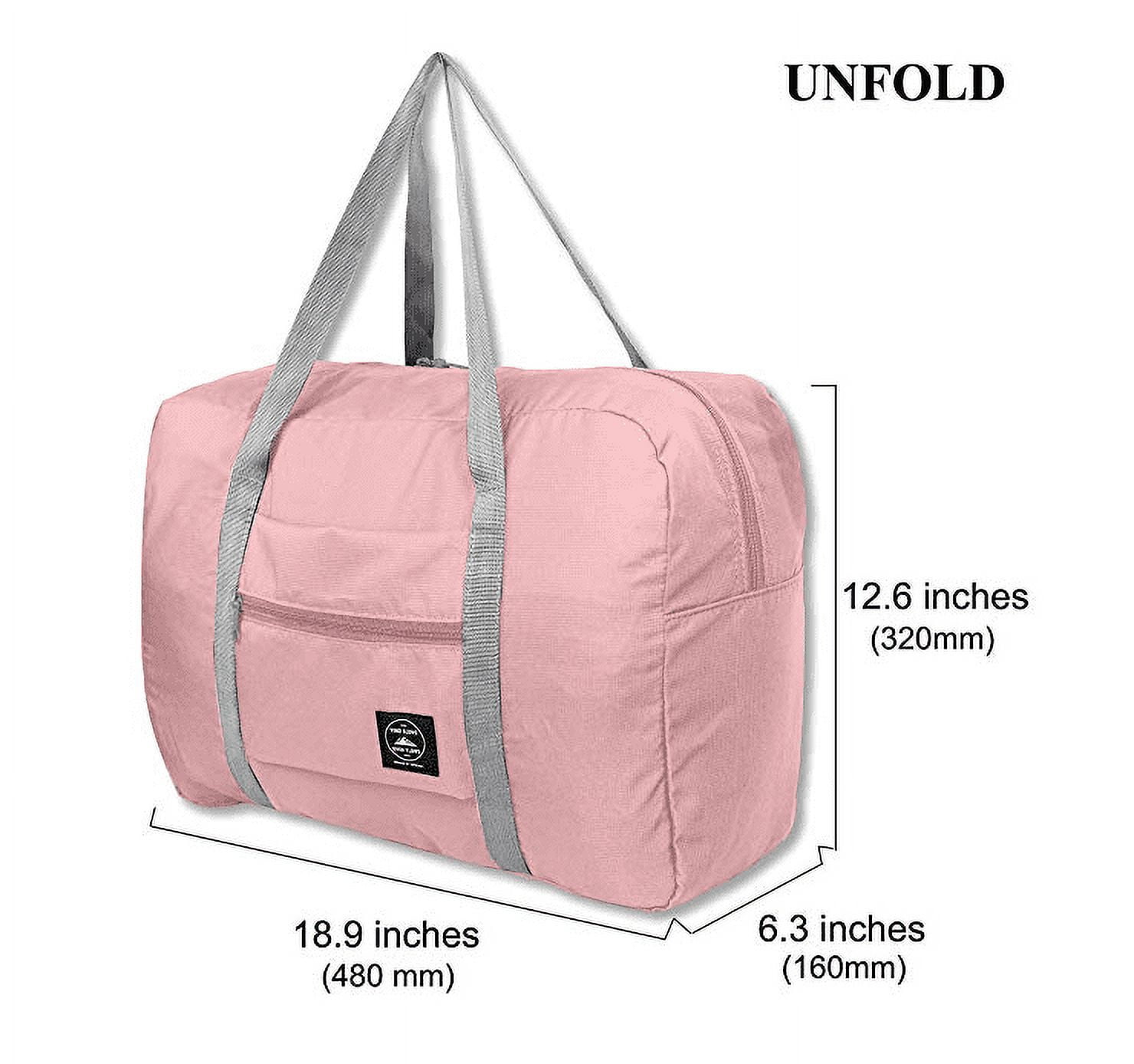OUSITAI US Foldable Travel Duffel Bag Tote Carry on Luggage Lightweight Nylon Sport for Women Girls