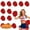 Red, variant on Pom Poms Cheerleading Sports Spirited Cheerleading Stuff Metallic Foil Pompoms with Plastic Handles for Rooters Cheering Squad Team Spirit Sports 12Pcs Red