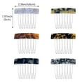 thumbnail image 2 of 6PCS Acetate Exquisite Hair Side Combs Small Seven-tooth Hair Decorative Bangs Comb Pin Headpiece Hair Jewellery Fashion Styling Accessories for Women Girls, 2 of 5