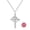 Silver, variant on S925 Sterling Silver Cross Pendant Necklace with Zircon, Birthstone cross necklace for Women Cross Chain Jewelry Gifts