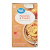 Great Value Peaches & Cream Flavor Instant Oatmeal, 1.23 oz, 10 Packets