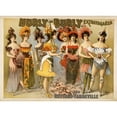 thumbnail image 3 of Courier Litho. Co. 24x19 Black Modern Framed Museum Art Print Titled - Hurly-Burly Extravaganza and Refined Vaudeville (1899), 3 of 5