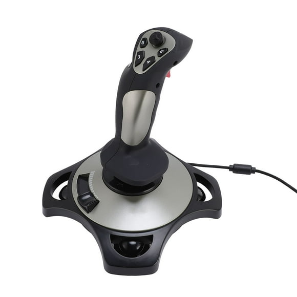 Bâton de Vol de Jeu, Contrôleur Joystick de Simulateur de Vol à Force de Vibration Réglable, Prise Confortable pour 7 8 10 11