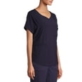 thumbnail image 4 of ClimateRight by Cuddl Duds Short Sleeve V-Neck Scrub Top (Women's ), 4 of 6