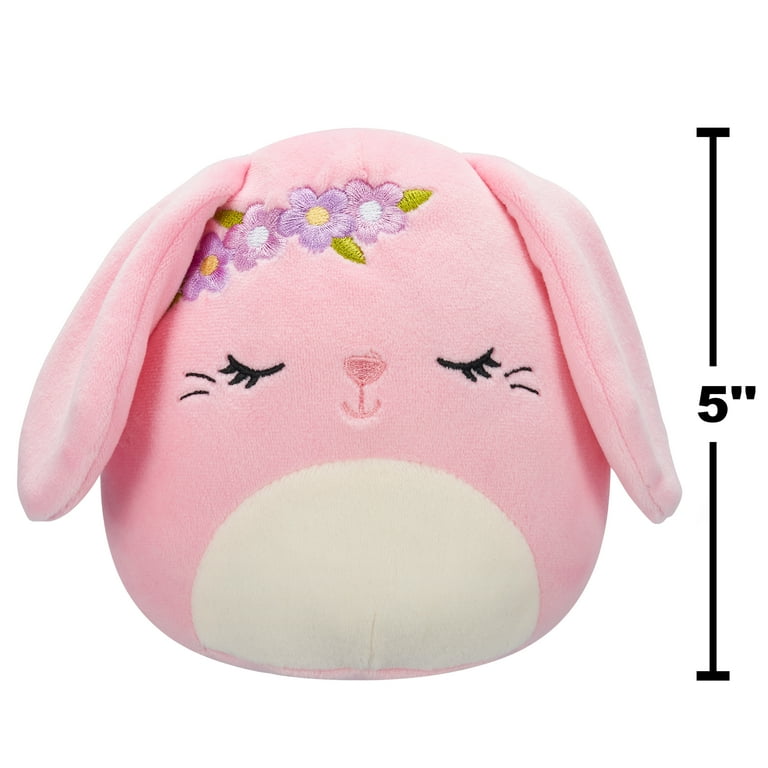 Squishmallows 5” Bop the Pink Bunny with Closed Eyes - Ultra