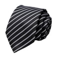 thumbnail image 2 of Honrane Business Tie Adjustable Firm Stitching Embroidery Lightweight Groom Tie Decorative Striped Wedding Tie Party Tie 2023 New, 2 of 2