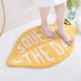 thumbnail image 2 of Ukeler Soft Yellow Lemon  Bath Rug for Kids Shape Bathroom Decor Absorbent Shaggy Bath Mat Non Skid Doormats for Kids Bedroom Washable Small Toilet Rug 19.7''x31.5'', 2 of 8