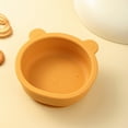 thumbnail image 4 of Silica Gel Suction Cup Bowl, Food Grade Bear Shape Cutlery, Stable Anti-Spill, Thickened Material, Microwave Safe, Refrigeration Compatible, Easy to Clean, Multiple Colors, for Daily Meals, 4 of 6