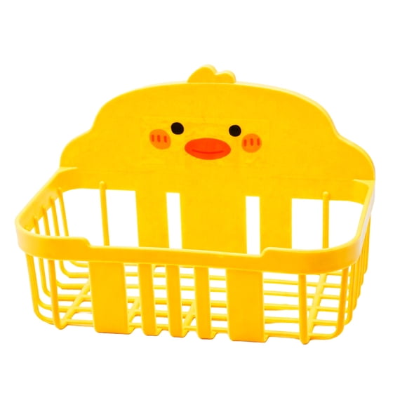 Prichos Organizador para Baño Color Amarillo de Polipropileno y Pegamento 1 Pieza