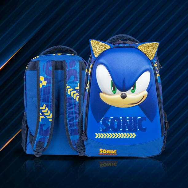 Mochila Escolar de Primaria Ginga Diseno Sonic 16 Pulgadas 3d Speed Ginga Walmart en linea