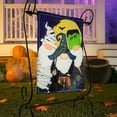 thumbnail image 2 of Trick or Treat Gnomes Garden Linen Flag, 2 of 4
