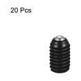 thumbnail image 3 of Uxcell Ball Point Set Screws, M6 x 10mm High Carbon Steel Metric Spring Hex Socket Grub Screw 20 Pack, 3 of 7