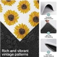 thumbnail image 3 of White Yellow Sunflower Pattern Kitchen Rugs Sets Of 3,Kitchen Runner Rugs Non Skid Washable,Decorative Kitchen Floor Mats for Kitchen,Sink,Laundry,17"x30"+ 17"x47" + 17"x59", 3 of 6