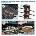 thumbnail image 4 of Fishing Rod Holder for Truck Tailgate – Transport 6 Rods Securely with Soft Foam Inserts – Fishing Pole Rack for Pickup Truck Bed – Easy Tailgate Rod Carrier, 4 of 13