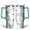 White Daisies With, variant on Watercolor Butterfly Gradient 30 Oz Tumbler with Handle Lid and Straw, Stainless Steel Double Walled Vacuum Insulated Cup, Cute Birthday Gifts Tumbler for Women Men Friends