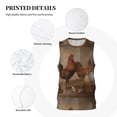 thumbnail image 3 of Rocae Oil Painting Chicken And Duck for Men's Basketball Jersey Lightweight and Breathable Athletic Tank Top,Quick-Drying Sports Jersey Large, 3 of 9