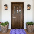 thumbnail image 6 of Haiem Purple Snowflake Elegance Front Door Mat Indoor Outdoor Entrance, Waterproof All-Season, All-Weather Doormat, Durable Flannel Fabric, Fade Resistant, Low Profile, 16x24in, 6 of 8