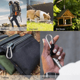 thumbnail image 3 of 10 Pack Stainless Steel Carabiner Clip, 1.57Inch Heavy Duty Spring Snap Hook, Carabiner Clips, 3 of 6