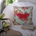 thumbnail image 3 of Caroline's Treasures BB1040-RS-BU-PW1414 Butterfly Shabby Chic Blue Roses Decorative Pillow Large Multicolor, 3 of 4