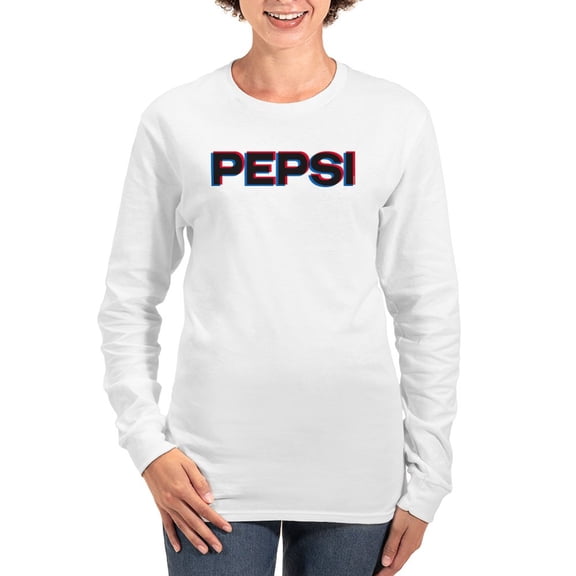 CafePress - Pepsi Varsity Logo Women's Long Sleeve T Shirt - Women's Long Sleeve Graphic Casual T-Shirt