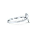 thumbnail image 2 of Dainty Single Mushroom Shape Designer Oxidized Ring Band 925 Sterling Silver Size 6, 2 of 5