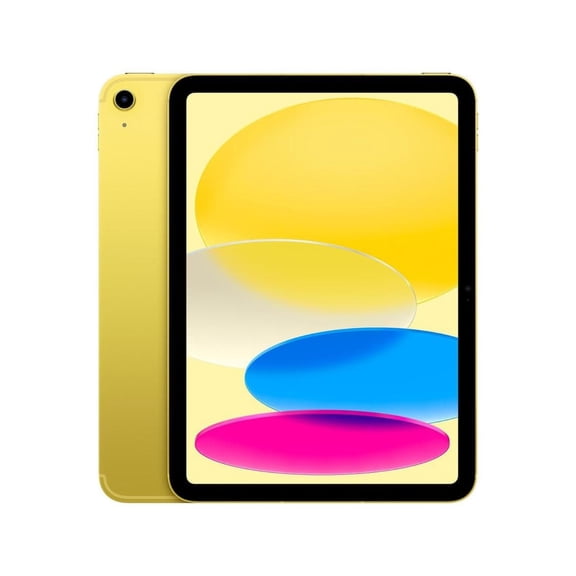 Reacondicionado Apple iPad 10th Gen A2757 (WiFi + Cellular Desbloqueado) 64GB Amarillo (Grado A+)