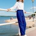 thumbnail image 5 of EnJoCho School 𝖴niform Pants Girls Wide Leg Dress Khaki Fashion Trousers Comfortable 𝖲tretchable Classic Formal Wear Children Clothing Bottoms Outfit Academic, 5 of 7