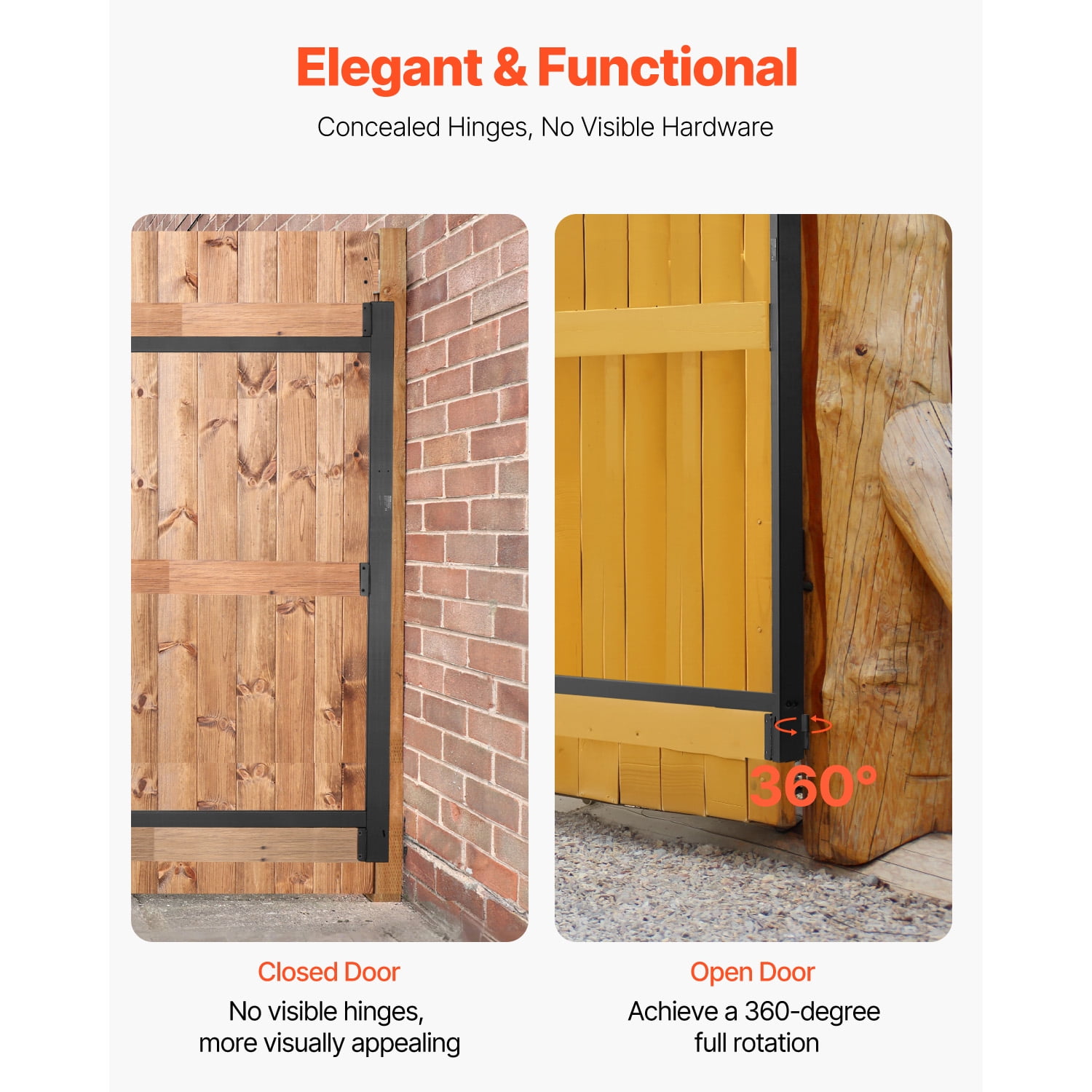 KFFKFF Gate Construction Set, Suitable for 60 to 96 in Broad Passages, Rises from 4 to 5 ft Tall Barrier, Modifiable Gate Construction Set, Sag-Resistant Complete Gate Frame Set with Latch Lock