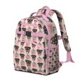 thumbnail image 2 of Pet-themed backpack with puppy and paw motifs, lightweight backpack, practical backpack for school or gifting, 2 of 6