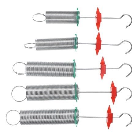 OFFIGAM Physics Learning Spring Set, 5-Piece Multi Plastic Spiral Springs for Science Education and Experiments