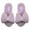 Purple, variant on Millffy Little big kids Comfy Fluffy cute Beauty girls diamond bow open toe princess summer indoor Slippers (1-2 Big Kid, Cream Pink)