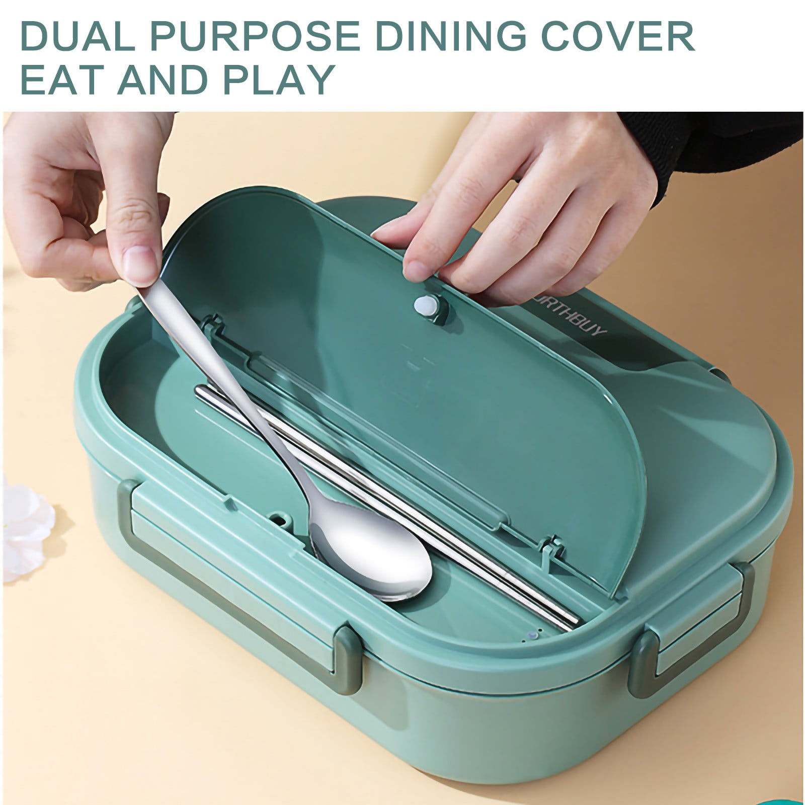ZToonmas 304 Stainless Steel Bento Lunch Box with Compartment for s & Adults Stainless Steel Insulated Lunch Box s Carry Lunch Box to Carry Soup Bowl Divided Lunch Box