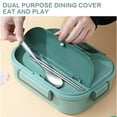 thumbnail image 4 of Wovilon Bento Box Stainless Steel Insulated Lunch Box s Carry Lunch Box To Carry Soup Bowl Divided Lunch Box, 4 of 7
