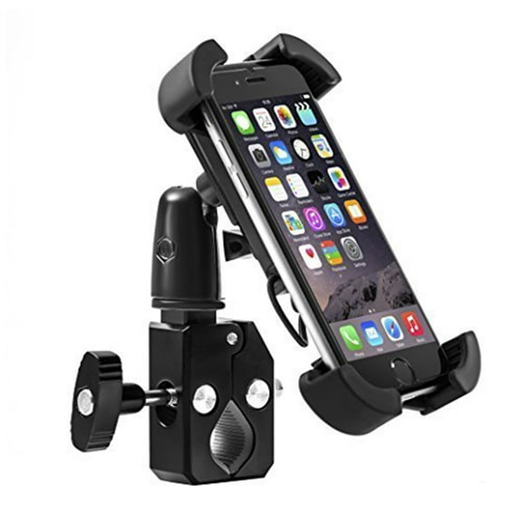 G-Cord Bike Mount & Adjustable Cradle Holder for Most Smartphones Models, Black