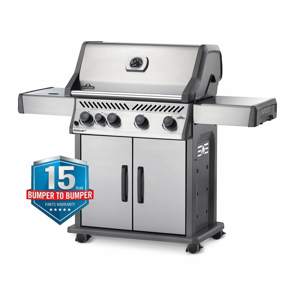 Rogue® XT 425 Natural Gas Grill with Infrared Side Burner, Stainless Steel - image 5 of 12