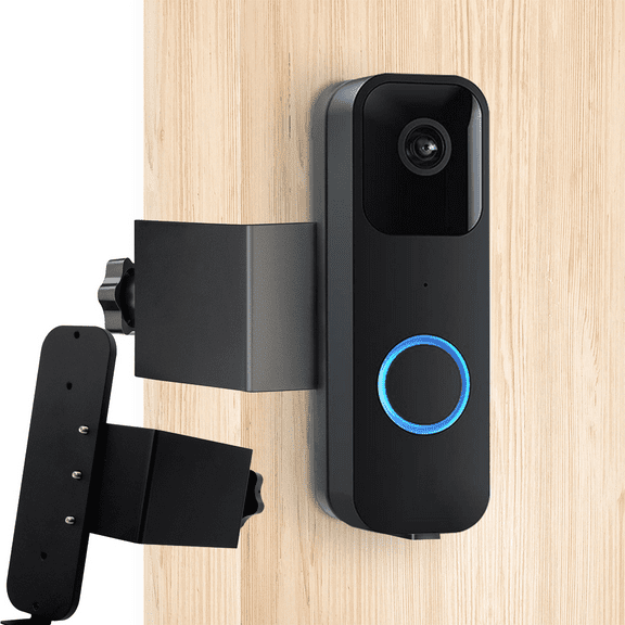 Doorbell Mount for Blink, Anti-Theft for Blink Video Doorbell Door Mount Bracket No Drilling, Not Block Doorbell Motion Sensor, Fit for Blink Doorbell Camera (Black), 1x Doorbell Bracket