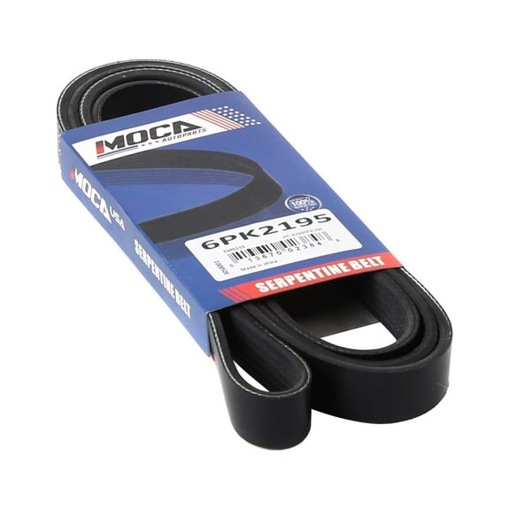 MOCA AUTOPARTS 6PK2195 Serpentine Belt Fit for 2002-2005 Buick Rendezvous 3.4L & 2001-2003 Chevrolet Malibu 3.1L & 2013-2015 Jaguar XF 3.0L & 2001-2005 Pontiac Montana 3.4L