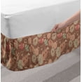 thumbnail image 2 of Kissing Bed Skirt, Vintage Inspired Love Themed Pattern with Doodle Birds and Flowers Print, Elastic Bedskirt Dust Ruffle Wrap Around for Bedding Decor, 4 Sizes, Multicolor, by Ambesonne, 2 of 2