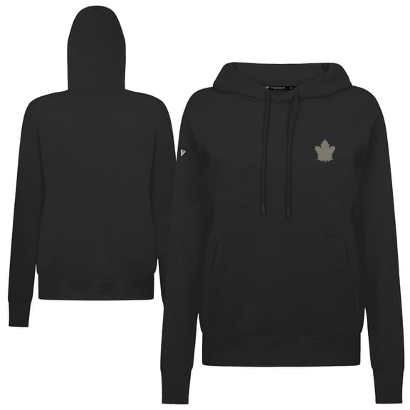 Women's Levelwear  Black Toronto Maple Leafs Adorn Copper Hoodie