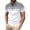 Grey, variant on Men's Short Sleeve T Shirt, Button Down Lapel Collar Casual T Shirt, Soft Breathable Slim Fit Summer Top for Vacation, Travel, Work and Daily Wear Black L