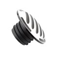 thumbnail image 4 of Tapón decorativo para depósito de combustible de motocicleta Touring Road King 1994 Blanco y negro, 4 of 9