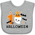 thumbnail image 3 of Inktastic 1st Halloween with Ghost and Bats Boys or Girls Baby Bib, 3 of 4