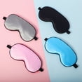 thumbnail image 4 of HEQUSIGNS 4Pcs Silk Sleep Eye Mask, Silk Blackout Eye Mask for Sleeping With Adjustable Strap, Comfortable Soft Night Blindfold for Women Men Kids, 4 of 6