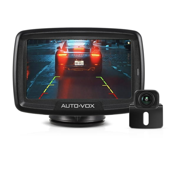 AUTO-VOX CS-2 Wireless Backup Camera with 4.3&quot; Car Monitor, Easy Install Stable Digital Signal Back Up Camera System, Super Night Vision Reverse Cam for Truck, SUV, Van, Trailer
