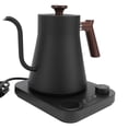 thumbnail image 1 of Hervidor Eléctrico Con Cuello de Cisne, Hervidor de Agua de Acero inoxidable de 0,9 L de 1200 W, Hervidor para Café y Té, Caldera de Agua Caliente, Temporizador de Soporte, 1 of 7