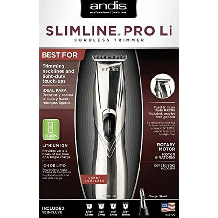 And Is Slimline Cord - Andis 32400 Slimline Pro Li Cordless Trimmer