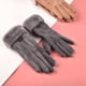 thumbnail image 3 of Guantes de pantalla táctil para mujer, bonitos y cálidos guantes de gamuza de terciopelo para montar en motocicleta para estudiantes, 3 of 5
