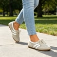 thumbnail image 2 of BERANMEY Non-Slip Fashion Sneakers for Women Cozy Lace-Up Color Block Casual Shoes Memory Foam Insole Trendy Womens Footwear Comfortable Casual Womens Sneakers Stylish Shoes Women Breathable Footwear, 2 of 9